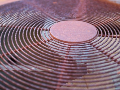 rusted HVAC unit